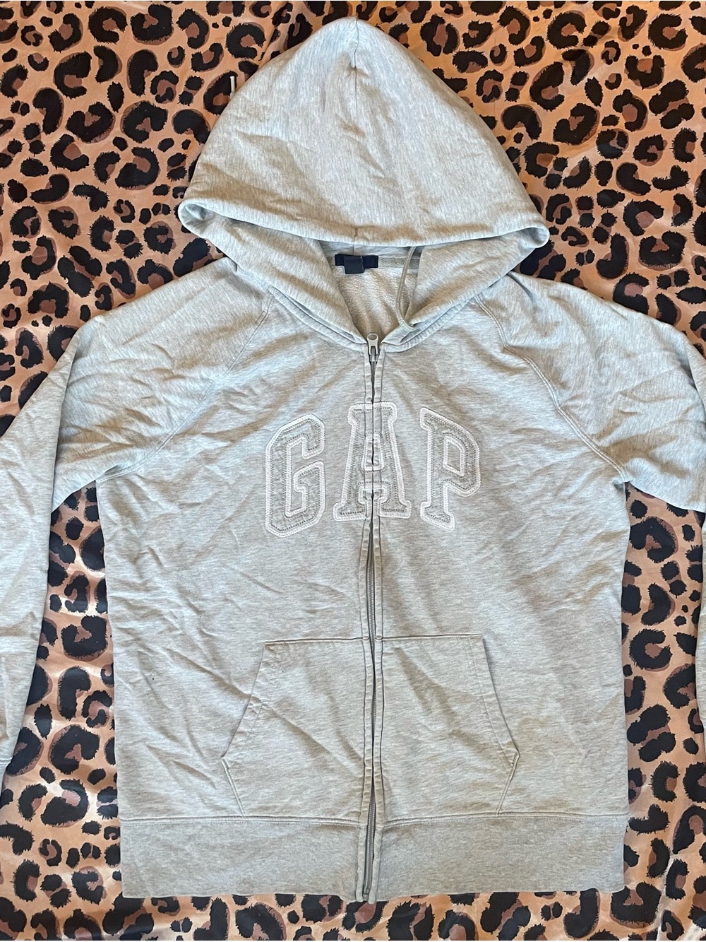 GAP Light Gray Kids Zip Hoodie